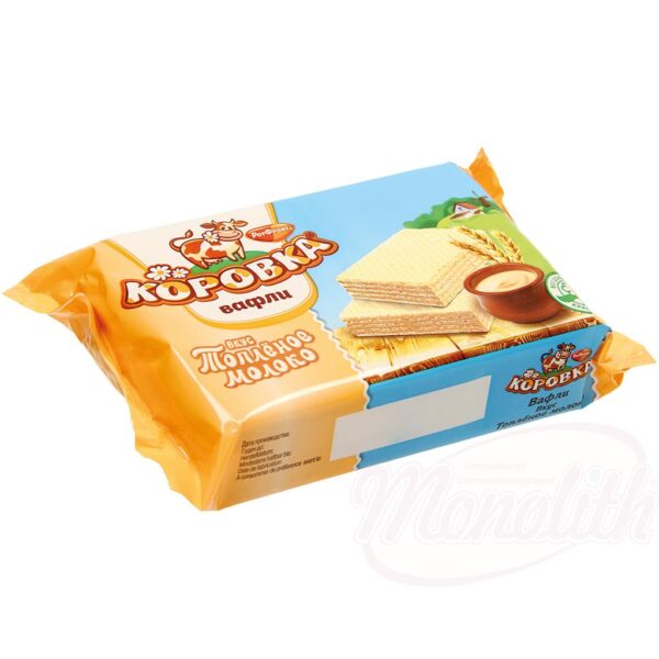 Waffelschnitte mit 75% Cremefüllung mit Milchgeschmack