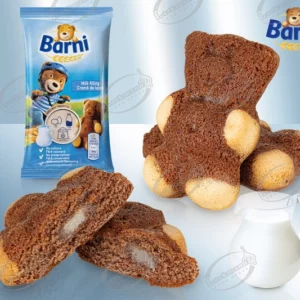 Süßgebäck mit Milchgeschmackfüllung